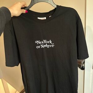 Knicks New York or Nowhere Black Graphic Tee